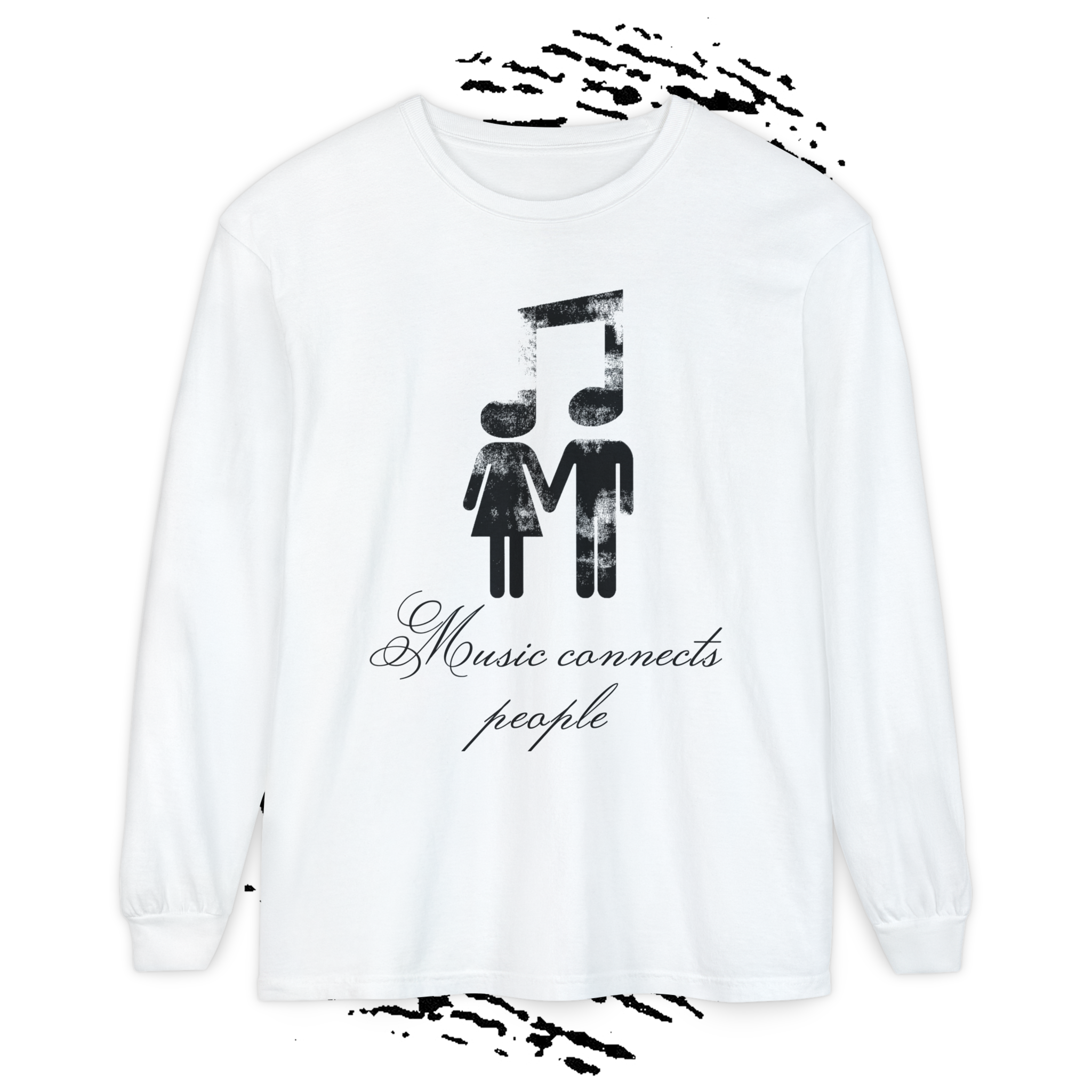 Music connects people Long-sleeve